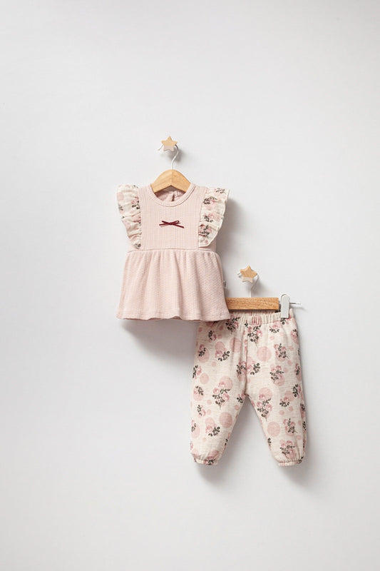 TWEEDELIGE SET - TOP EN BROEK